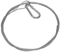 Трос стальной с карабином 7м  CLP1M-SRC-2-07