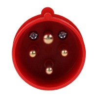 Вилка кабельная 014 16А 380AC 3P+PE 6ч IP44  222737