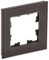 Рамка 1-м BRITE РУ-1-2-БрТБ стекло темн. бронза  BR-M12-G-K45
