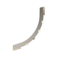 Перегородка SEP для вертикального внутреннего угла 90град. H150 R600 цинк-ламель в комплекте с крепежными элементами для монтажа  USC90560KZL