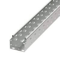 Лоток листовой перфорированный 100х80 L3000 сталь 0.7мм  35302