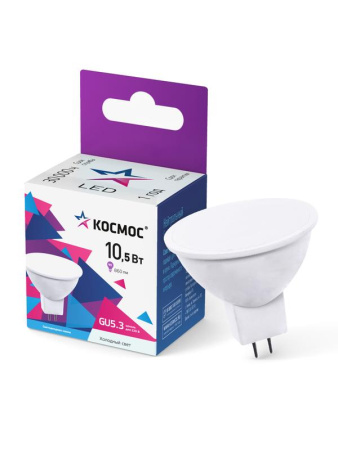 Лампа светодиодная JCDR 10.5Вт GU5.3 6500К 220В  Lkec LED10.5wJCDRC65