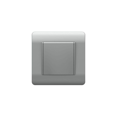 Розетка NEW3-E 16А IP44 с заземл. защ. шторки с крышкой серебр.  431449