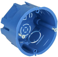 Коробка установочная С3 d68x45 для твердых стен (с саморезами)  UKT10-068-045-000-A-N-UO