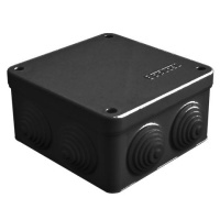 Коробка распределительная ОП 105х105х56мм IP54 7 выходов 4 гермоввода крышка на винтах материал - полипропилен черн. Epplast 110045 Коробка распределительная ОП 105х105х56мм IP54 7 выходов 4 гермоввода крышка на винтах материал - полипропилен черн. Epplast 110045