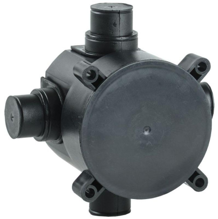 Коробка установочная d70х72мм для монолит. строител. черн.  UKM12-070-072-000-O-K02