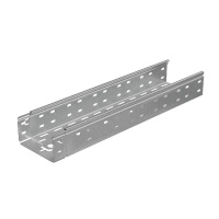 Лоток листовой перфорированный 150х80 L3000 сталь 1.5мм "БЫСТРЫЙ МОНТАЖ ПЛЮС" LPplus80-150-1.5-3000 HD гор. оцинк. КМ PL1213