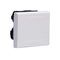 Выключатель 1-кл. 1п 2мод. Viva 16А IP20 бел.  45021