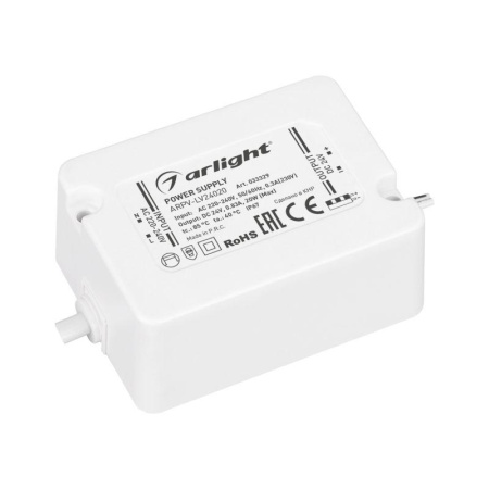 Блок питания ARPV-LV24020 24В 0.83А 20Вт IP67 пластик  033329