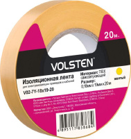 Изолента V02-7Y-18х19-20 0.18х19мм (рул.20м) желт.  9784