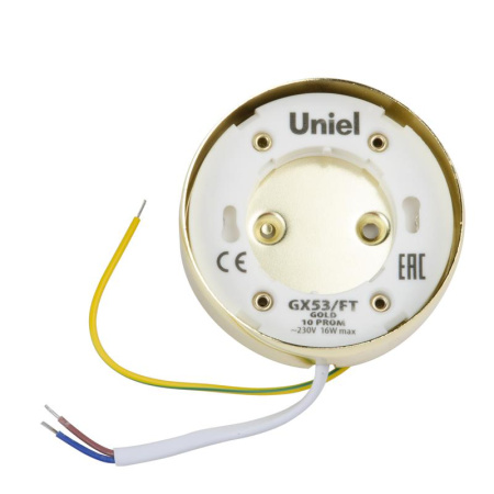 Светильник точечный GX53/FT Gold 10 Prom накладной зол.  UL-00004147