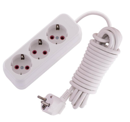 Удлинитель 3х5м с заземл. 16А IP20 Lila  720-0305-301