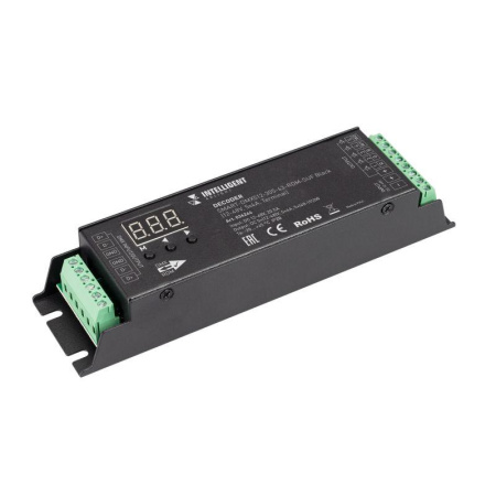 Декодер SMART-DMX512-305-63-RDM-SUF Black (12-48В 5х4А Terminal) IP20 металл  036244