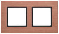 Рамка 2-м 14-5202-14 металл Elegance медь+антрацит ЭРА Б0034550