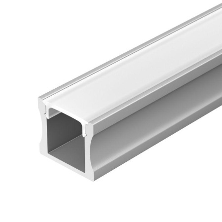 Профиль с экраном ALU-SLIM-H15-2000 ANOD+FROST 2м алюм.  018246