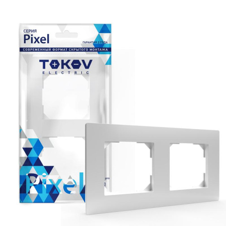 Рамка 2-м Pixel универс. бел.  TKE-PX-RM2-C01