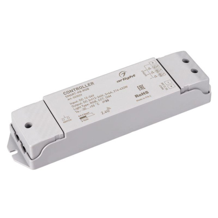Контроллер SMART-K8-RGB (12-24В 3х6А 2.4G) (IP20 пластик 5 лет)  023023