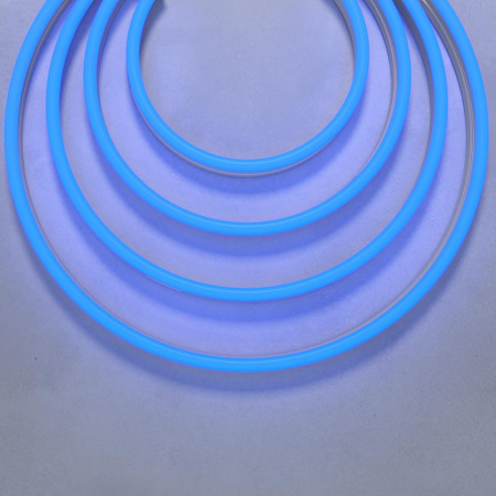 Неон гибкий 1708 24В 9.6Вт/м Blue IP67 (уп.5м)  200521