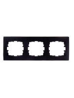 Рамка 3-м Karina горизонт. черн. бархат  707-4200-148
