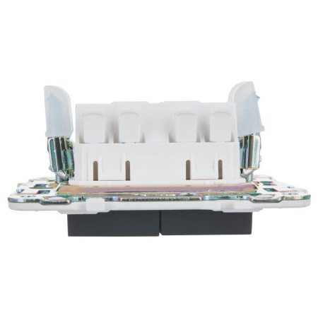 Выключатель проходной 2-кл. SKANDY 10А SK-V10G с индикацией графит  SK-V22-1-10-K53