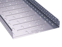 Лоток листовой перфорированный 600х100 L3000 сталь 1мм цинк-ламель  35347ZL