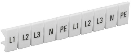 Маркеры для КПИ-4кв.мм с символами "L1; L2; L3; N; PE"  YZN11M-004-K00-A