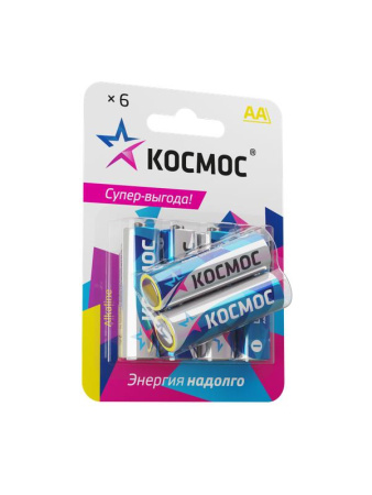 Элемент питания алкалиновый AA/LR6 BP-6 (блист.6шт)  KOCLR6BL6