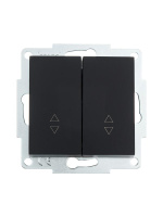 Переключатель проходной 2-кл. СП Vesna механизм черн. бархат  742-4288-106