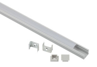 Комплект с накладным анодированным профилем 1612-1m 16х12мм. 1м САВ261 сереб.  Б0062813 Комплект с накладным анодированным профилем 1612-1m 16х12мм. 1м САВ261 сереб.  Б0062813