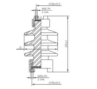 Изолятор опорный стержневой С4-80-II М УХЛ1 ЮАИЗ