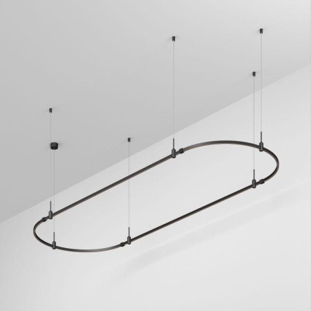 Трек ART-APRIORI-OVAL-HANG-3000х1000 BK IP20 металл  048506