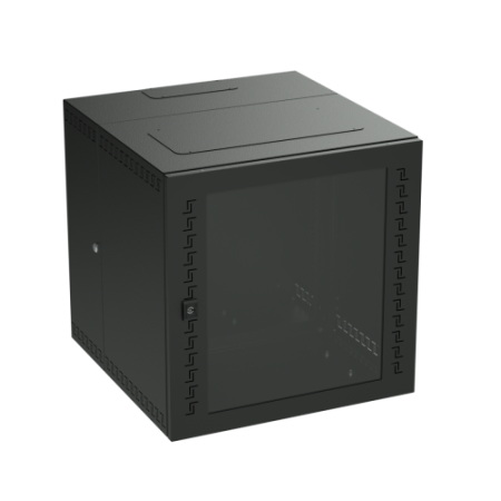 Шкаф телекоммуникационный навесной 9U (500х600х650) дверь стекло RAL9005  R5STI0965GSB