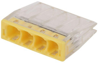 Клемма строительно-монтажная СМК компактная 244 NO-224-36 4-проводная 0.5-2.5кв.мм с пастой (уп.100шт)  Б0043954 Клемма строительно-монтажная СМК компактная 244 NO-224-36 4-проводная 0.5-2.5кв.мм с пастой (уп.100шт)  Б0043954