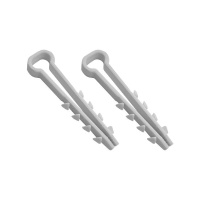 Дюбель-хомут для плоского кабеля 5-10мм бел. (уп.100шт)  TKE-DH-5-10-PK-C01