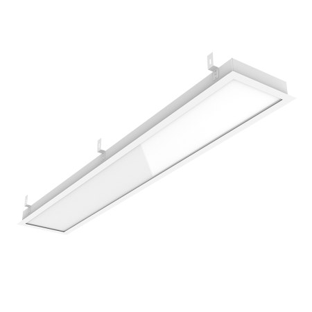 Светильник светодиодный GR350/F 2.0 35Вт 3000К 1219х325х50 (монт. размер 1188х294мм) с рамкой планками для подвеса рассеив. опал  V1-R3-00350-30OP0-4003530