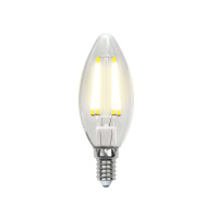 Лампа светодиодная LED-C35-7.5Вт/WW/E14/CL GLA01TR прозр.  UL-00003245
