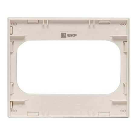 Рамка для розетки 2-м Стокгольм бел. PROxima  EYM-G-304-10