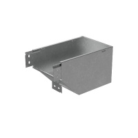 Угол для лотка вертикальный внешний левый с разворотом трассы на 90град. 200х80 сталь 1мм "ПЛЮС" VLPDplus90-80-200-L HD КМ PL3795