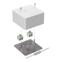 Коробка огнестойкая для кабель-канала 40-0460-FR6.0-4-П Е15-Е120 с термопредохранителем 85х85х45  40-0460-FR6.0-4-П