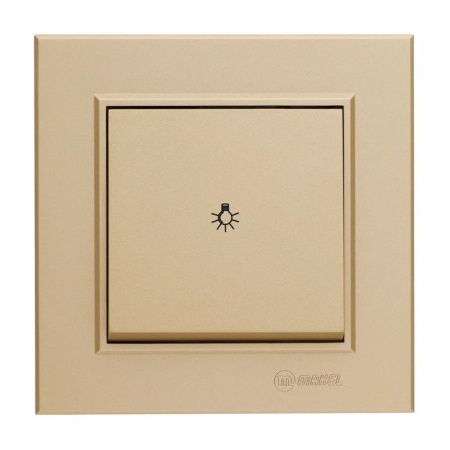 Кнопка таймера 1-кл. СП Karea 10А IP20 латунь  56057004