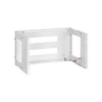 Рама настенная регулируемая монтажная 19дюйм 6U Ш505хВ277мм глубина 233-350мм RAL 7035 сер.  TRW-065035-GY