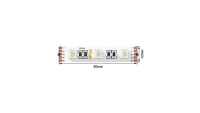Лента светодиодная стандарт 5050 60LED/м 19.2Вт/м RGB + тепл. бел. 24В IP20 (уп.5м)  00-00018658 Лента светодиодная стандарт 5050 60LED/м 19.2Вт/м RGB + тепл. бел. 24В IP20 (уп.5м)  00-00018658