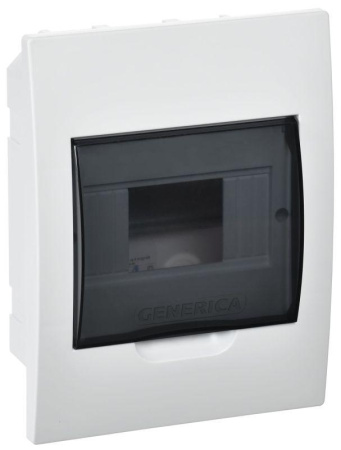 Бокс ЩРВ-П-6 мод. встраив. пластик IP41  MKP12-V-06-41-G