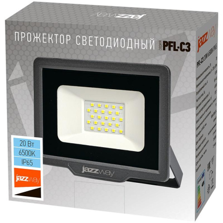 Прожектор светодиодный PFL-C3 20Вт 6500К IP65 ДО закален. прозр. стекло  5023543A