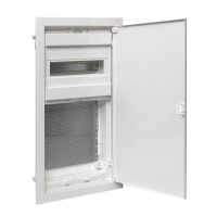 Щит комбинированный встраив. Nova 1 DIN-рейка + 2 монтаж. платы 3 габарит IP41 с пластик. дверью  nv-cb-pd-1+2