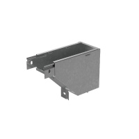 Угол для лотка вертикальный внешний левый с разворотом трассы на 90град. 100х50 сталь 1мм "ПЛЮС" VLPDplus90-50-100-L HD КМ PL3787