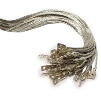 Проводник заземляющий П-750 S=6мм два наконечника  zeta11230