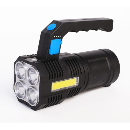 Фонарь аккумуляторный LED53766 4В 4LED+COB 3Вт 4 режима USB бокс черн.  15017
