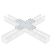 Пластина соединительная Х-образ. нерж. сталь AISI 304  IBMD1041C