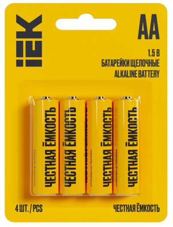 Элемент питания алкалиновый AA/LR6 Alkaline (блист.4шт)  ABT-LR06-OP-L04
